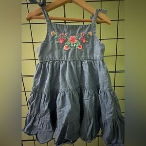 🌟Embroidered Denim Dress🌟